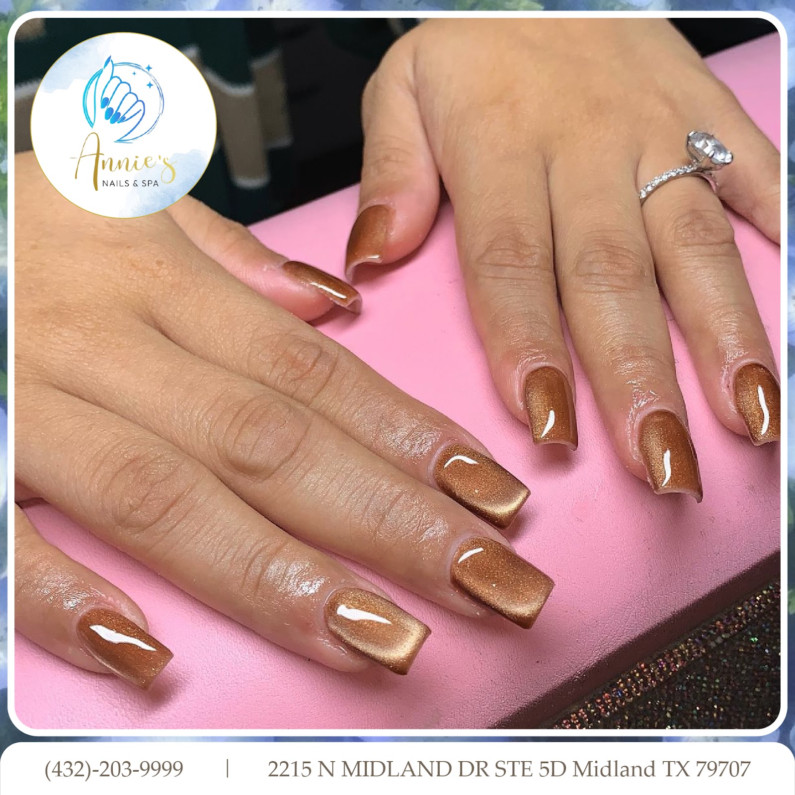 Annie’s Nails & Spa nail work in Midland, Texas